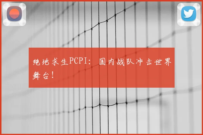 绝地求生PCPI：国内战队冲击世界舞台！